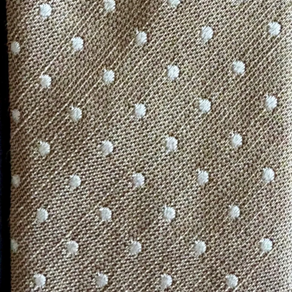 SAND Silk Linen Polka Dot  Mens Necktie | Length 60